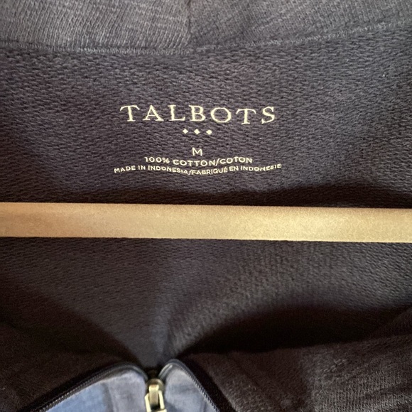 Women’s medium Talbots cotton zip up pullover - Picture 2 of 3
